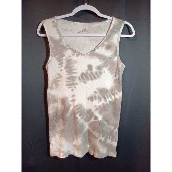 J. Jill Tops - J. Jill Pure Jill Women’s Small Gray Tie Dye Ribbed Sleeveless Tank Top Layer